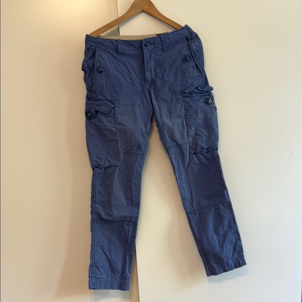 Polo by Ralph Lauren Blue Cargo Pants Straight Leg